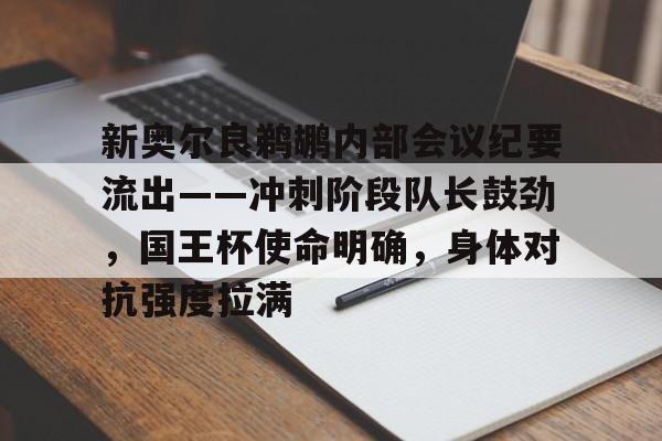 九游体育官网-新奥尔良鹈鹕内部会议纪要流出——冲刺阶段队长鼓劲，国王杯使命明确，身体对抗强度拉满的简单介绍